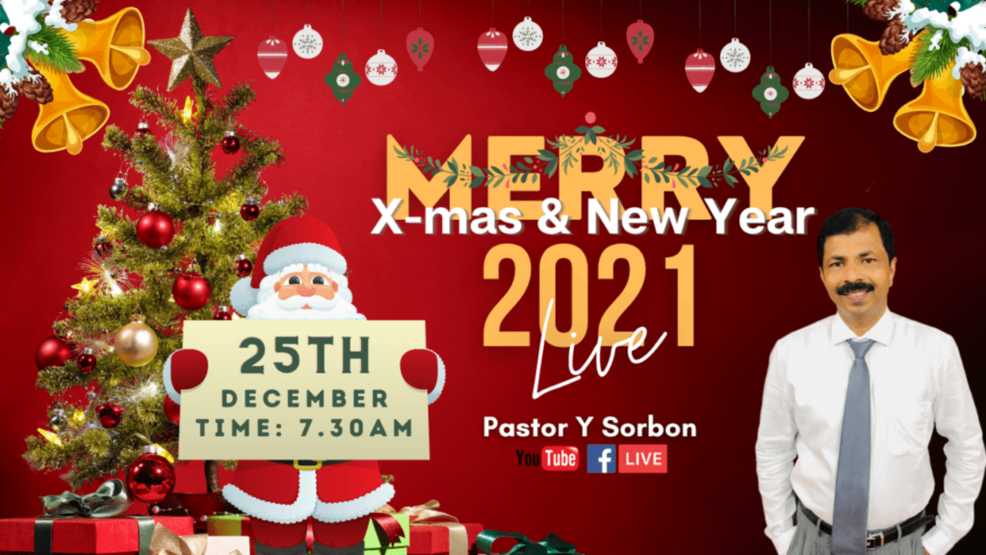 25th Dec 2020 Merry Christmas | Christmas Message | Christmas Sermon in Tamil | Rev Y Sorbon | HCAG