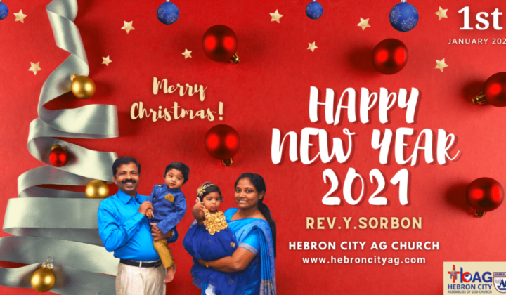 Live | 2021 New Year Service in Tamil | Rev.Y.Sorbon | Happy New Year 2021 | Hebron City AG Church